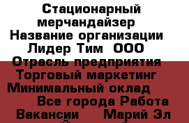 Стационарный мерчандайзер › Название организации ­ Лидер Тим, ООО › Отрасль предприятия ­ Торговый маркетинг › Минимальный оклад ­ 23 000 - Все города Работа » Вакансии   . Марий Эл респ.,Йошкар-Ола г.